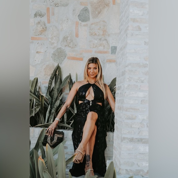 Sexy adjustable LULI FAMA black dress -size small - Picture 2 of 8